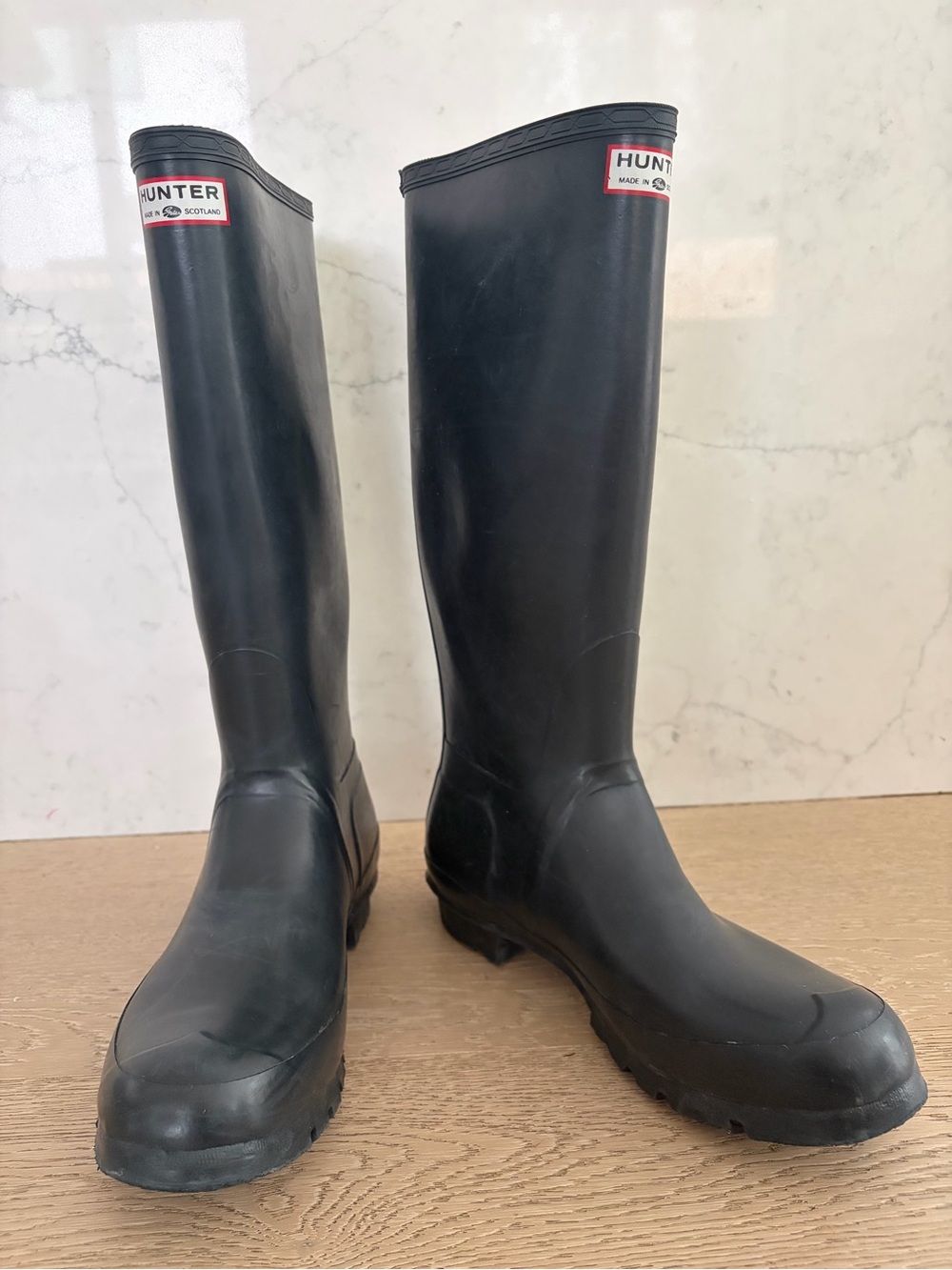 Hunter Original Vintage Tall Rain Boots - Made in Scotland Dark Navy
